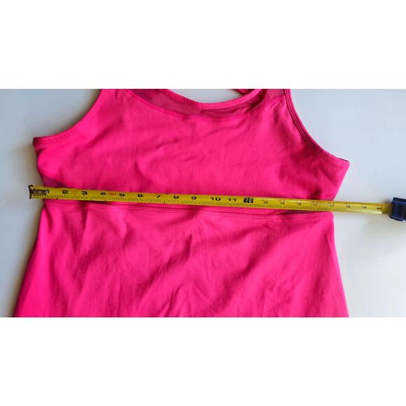 Fabletics Tropez Dress, Performance Strappy Sexy Sporty, Magenta, Sz XXL - Picture 6 of 8